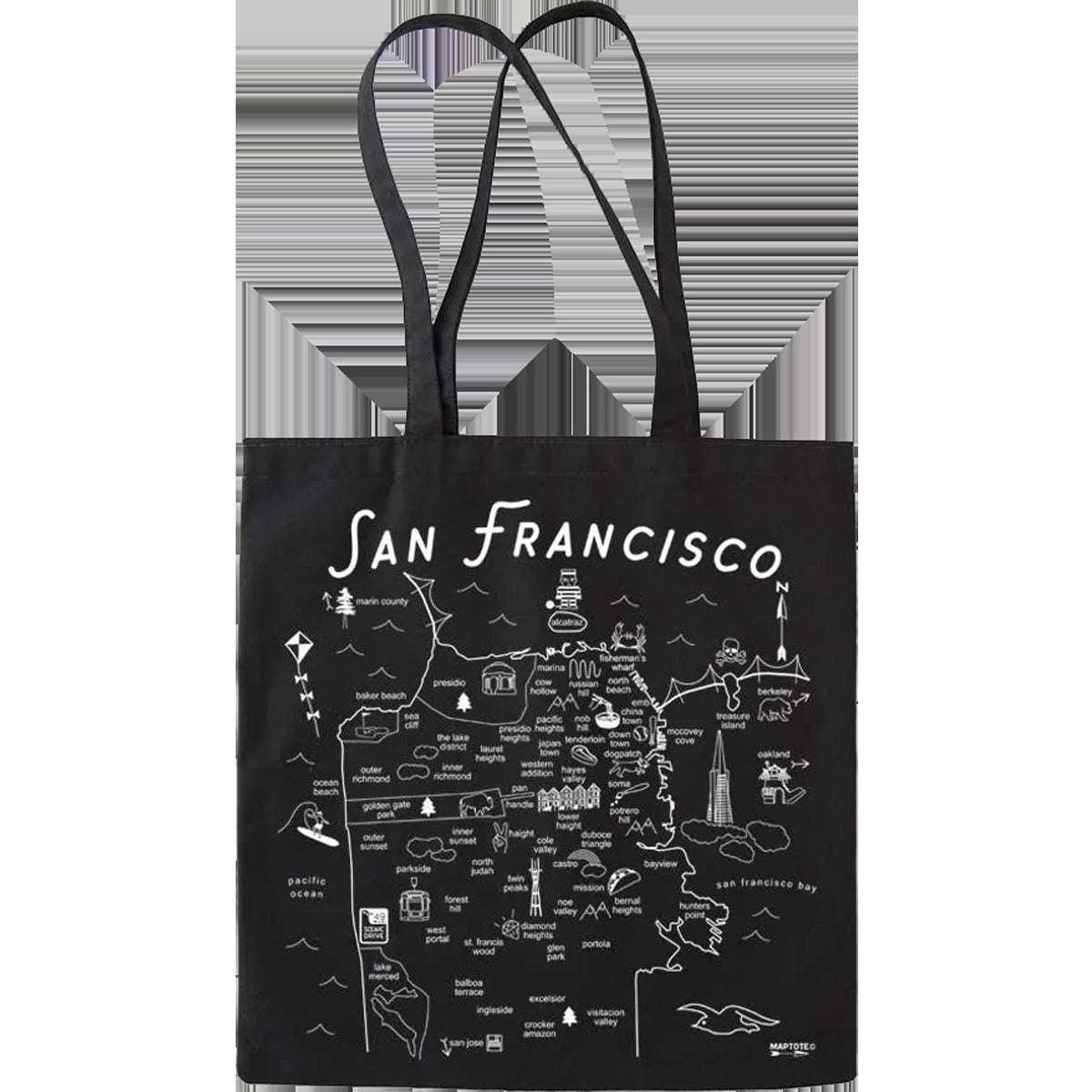 San Francisco Black Everyday Tote