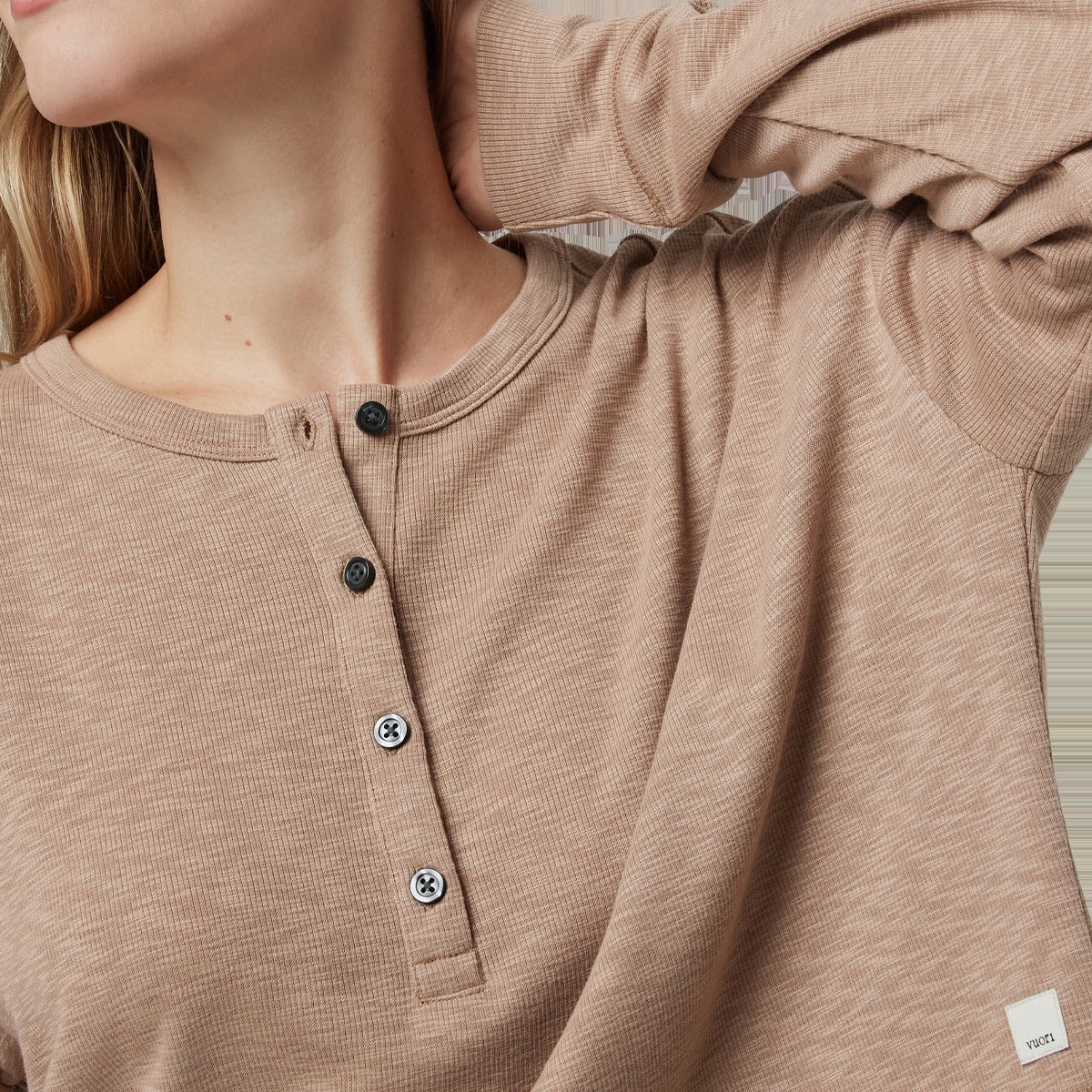 Women's Long Sleeve Sunrise Oversize Henley