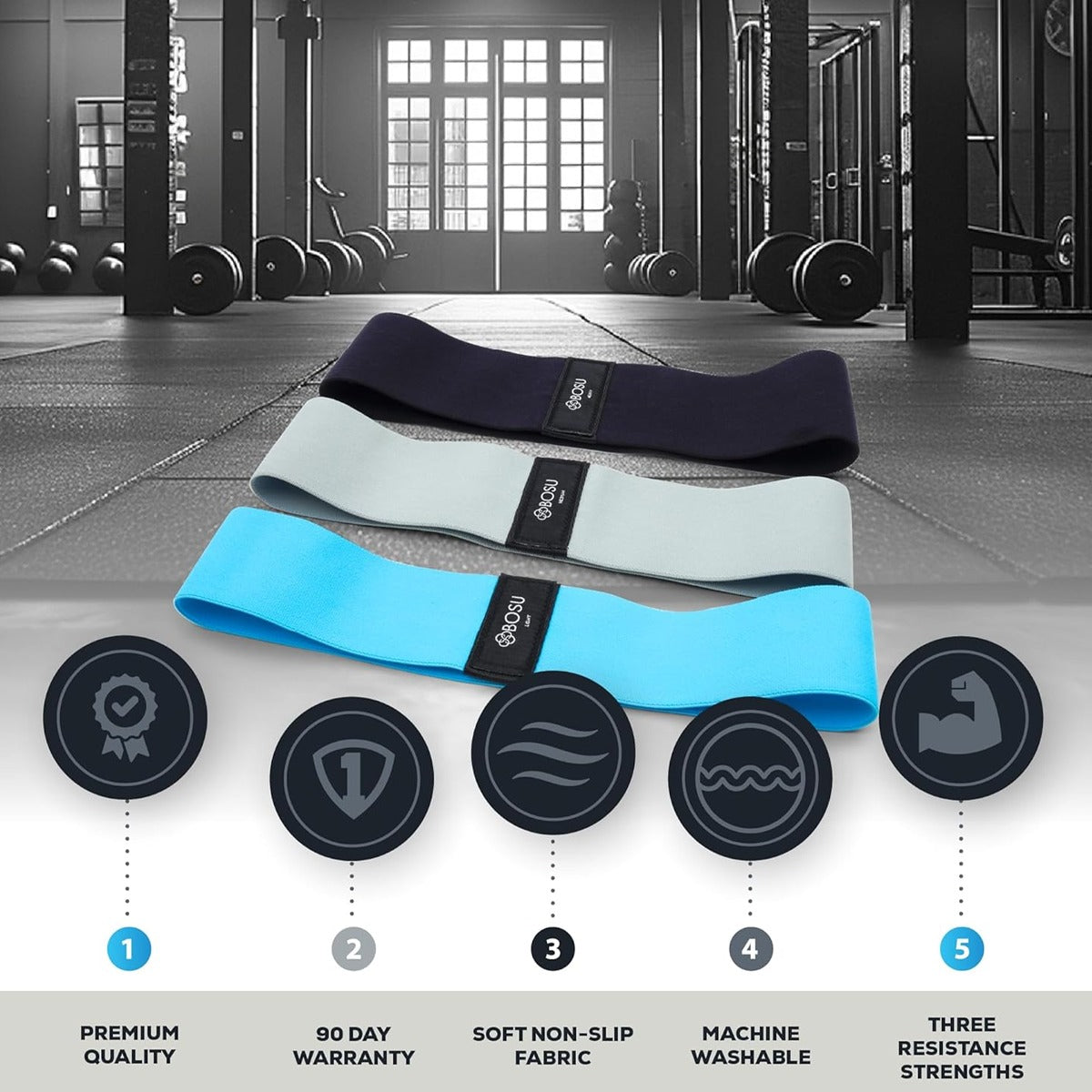 Fabric Resistance Bands 3 Pack
