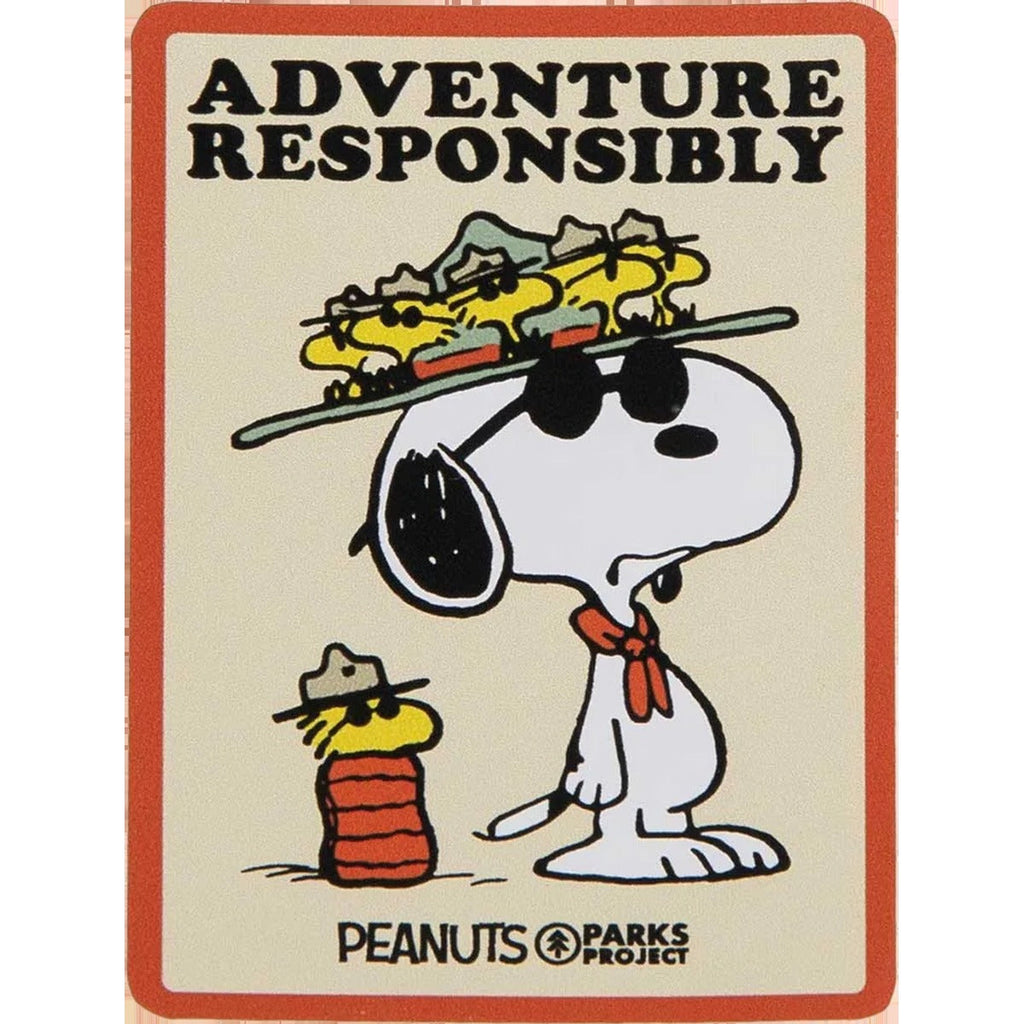 Peanuts x Parks Project Recycled Water Bottle and Sticker Pack