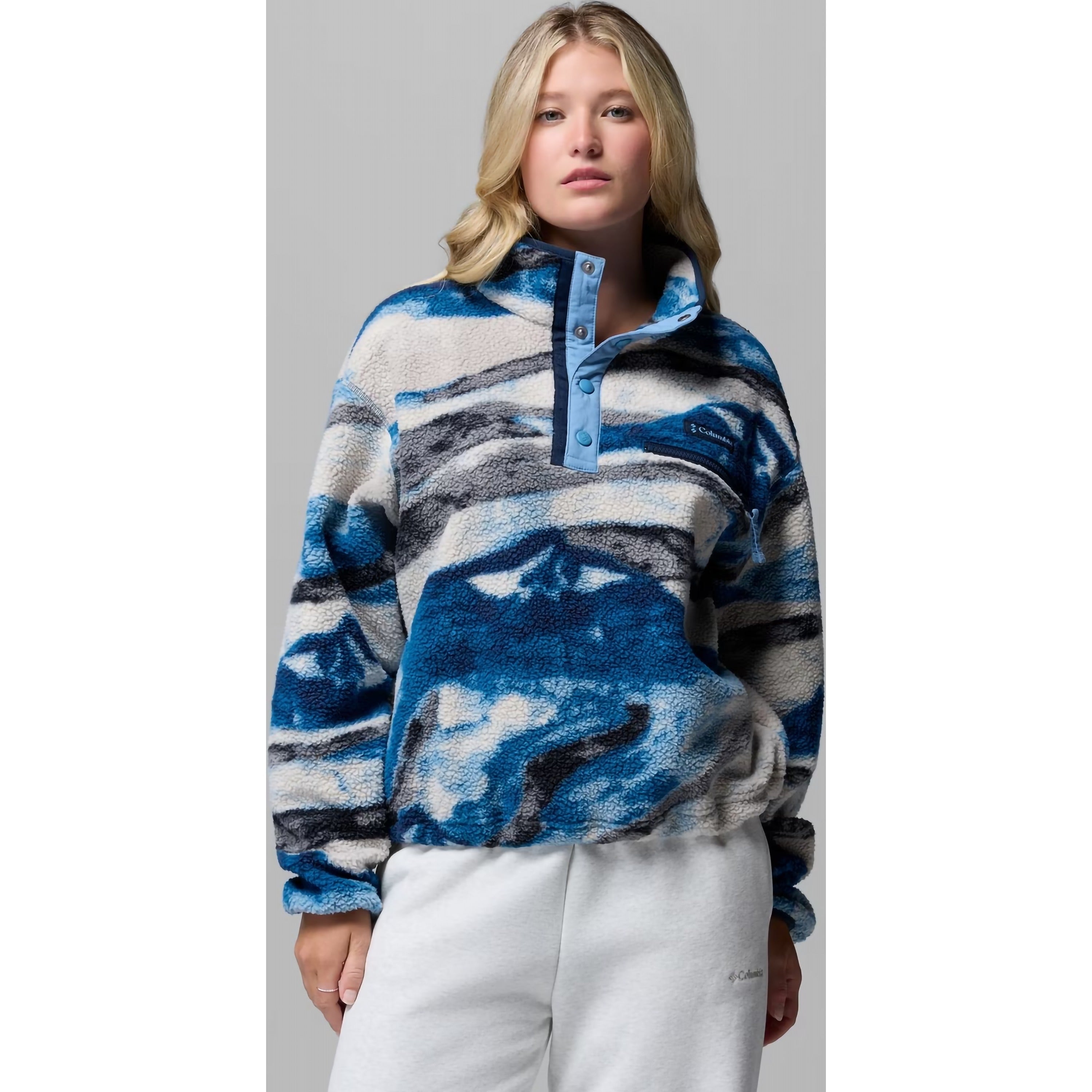 Women's Helvetia II Printed Crop 1/2 Snap Pullover