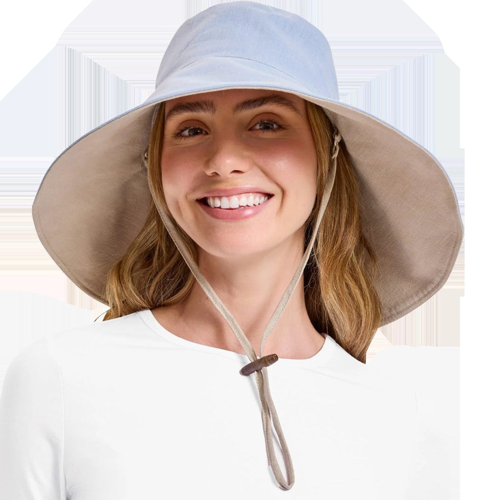 Women's Ultra Wide Cotton Linen Hat UPF 50+