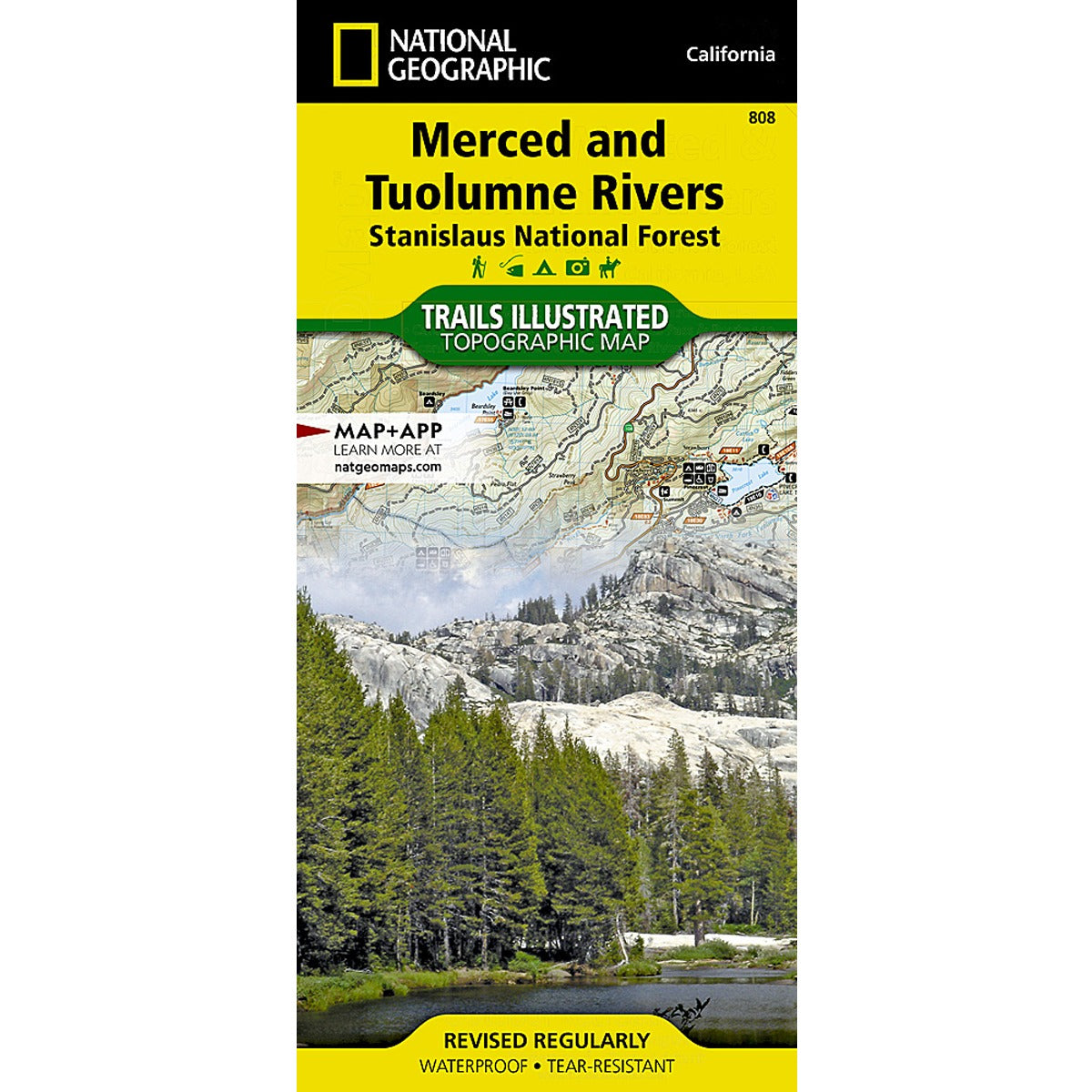 Merced and Tuolumne Rivers Map: Stanislaus National Forest