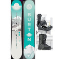 Burton Women's Feelgood Flying V Demo Snowboard Package