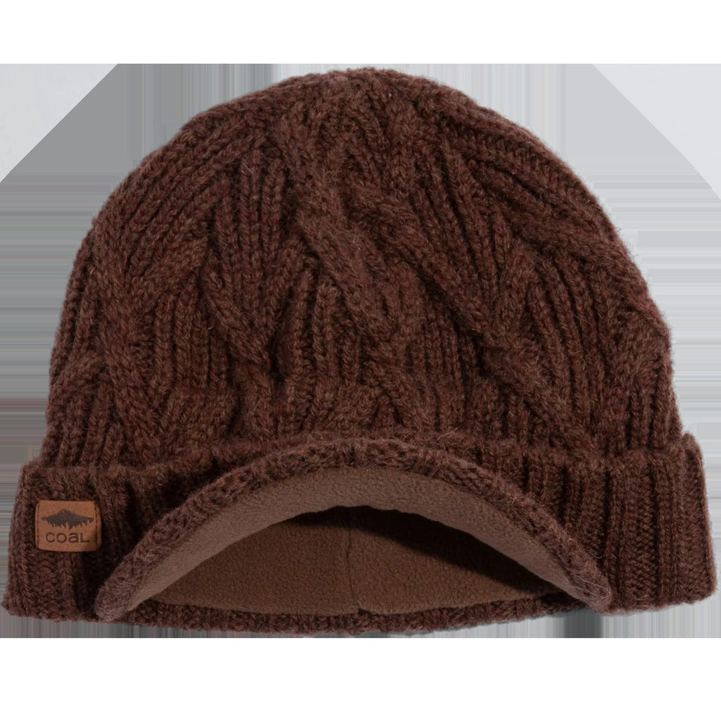 The Yukon Cable Knit Wool Brim Beanie