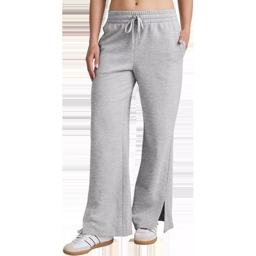 Women's LuxeFleece Slit Wide Leg Pant