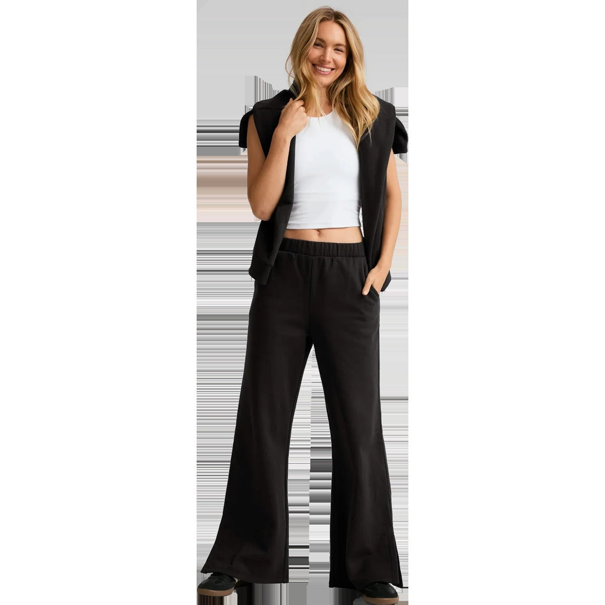 Women's Luxe Fleece Wide Leg Pant