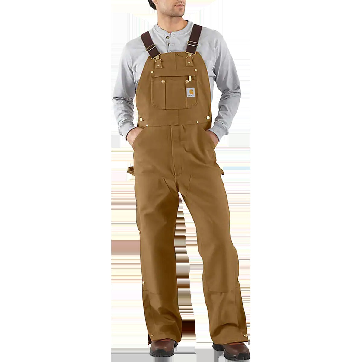 Men's Loose Fit Firm Duck Bib Overall