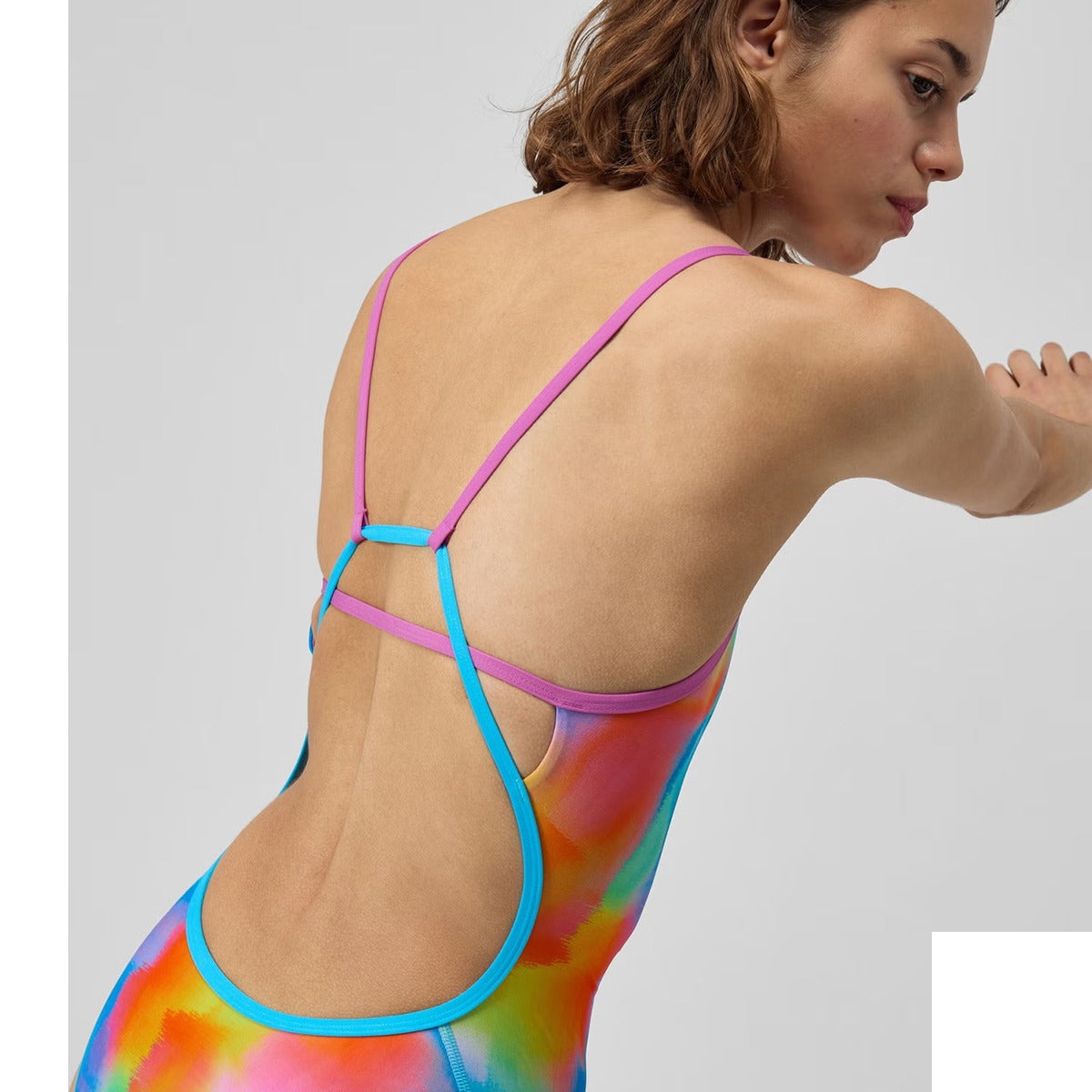 Women's Printed Tri Back One Piece