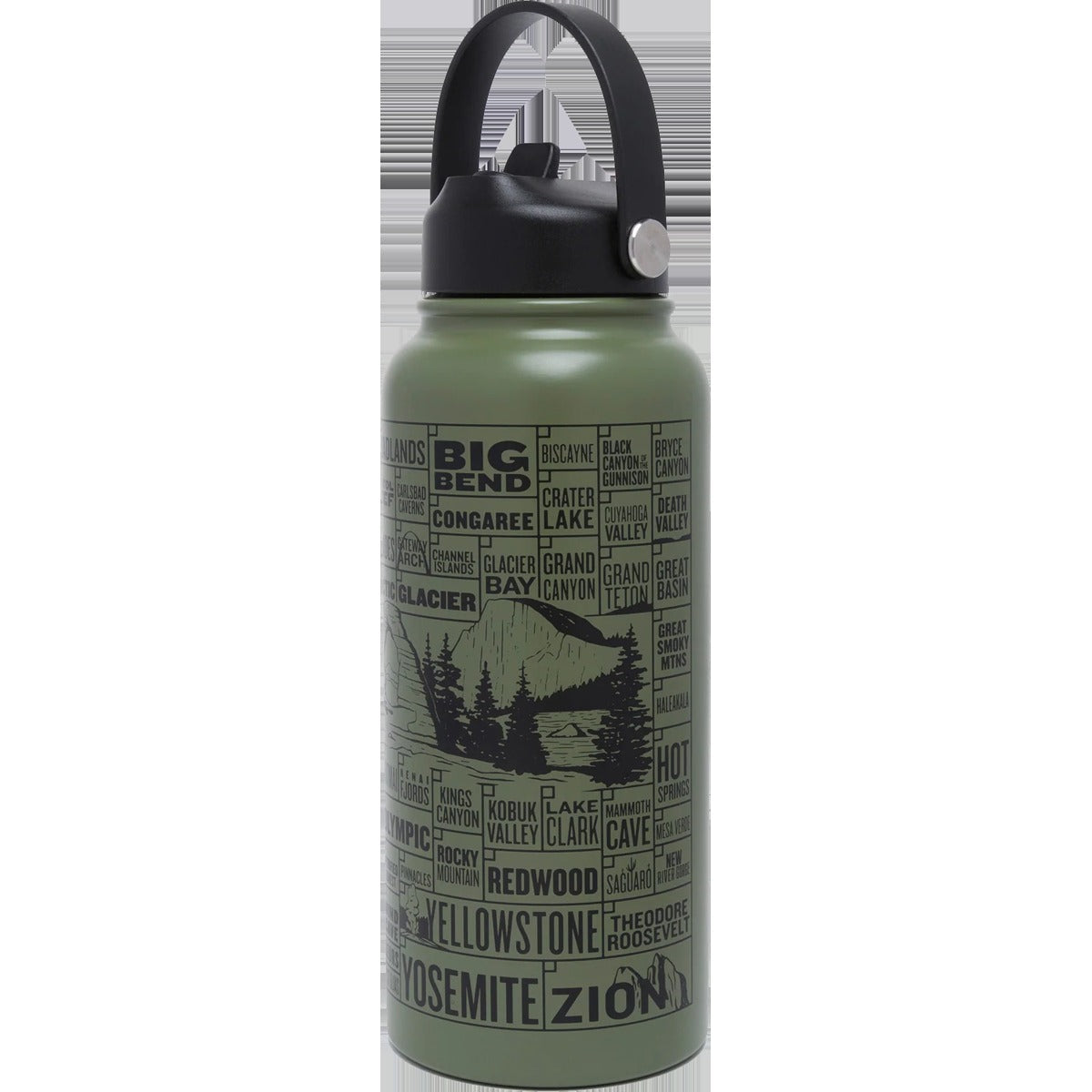 National Parks of the USA Checklist 32 oz Insulated Water Bottle