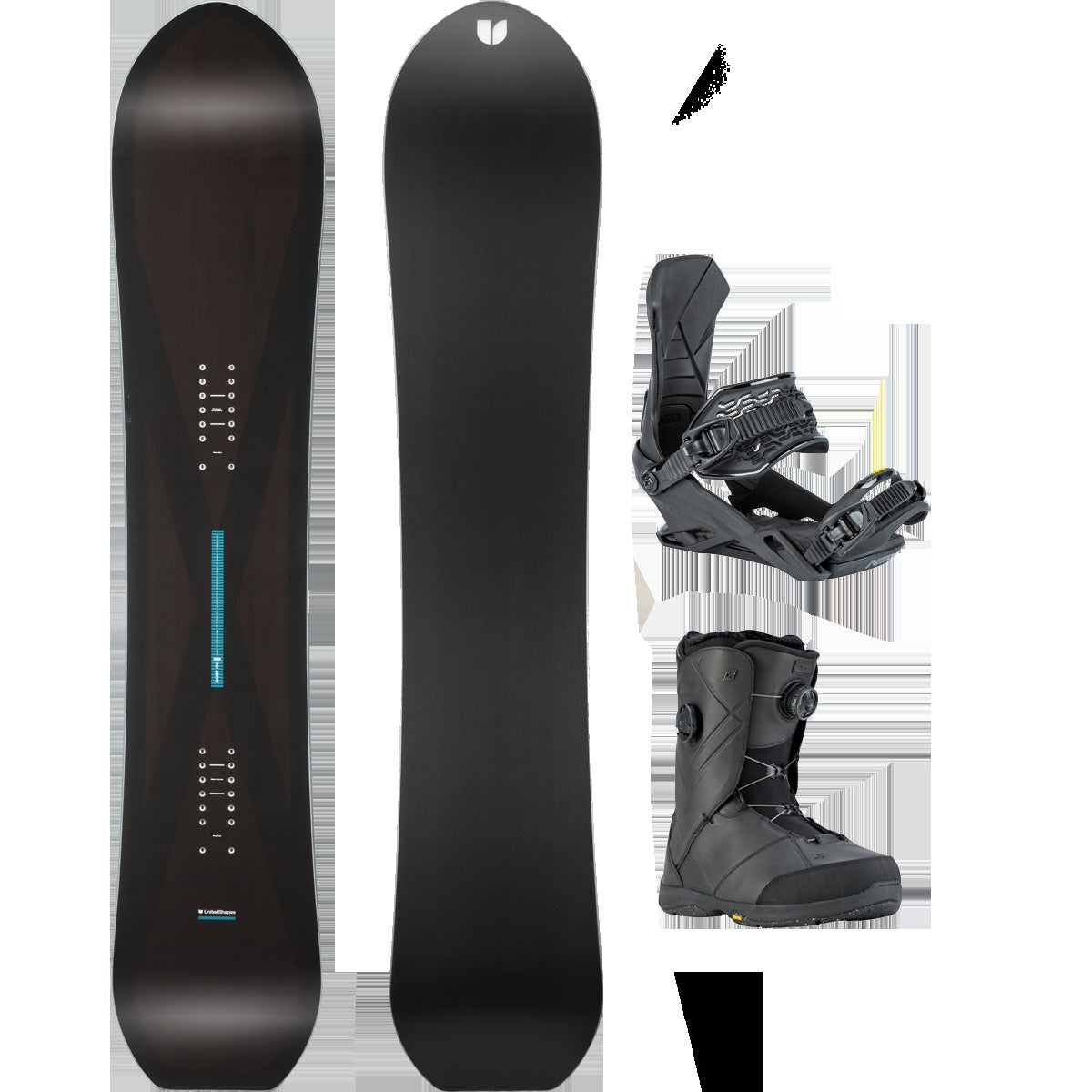 United Shapes Cadet Demo Snowboard Package