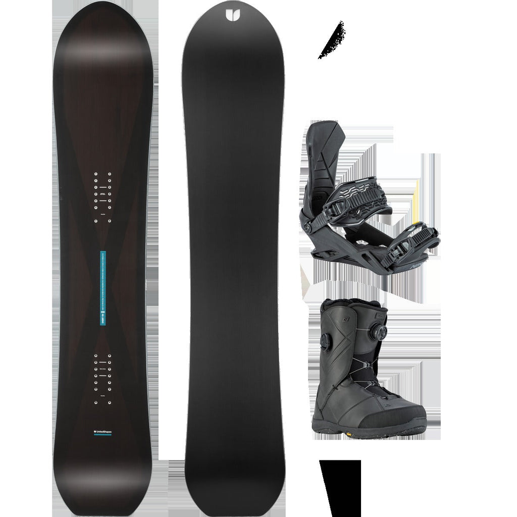United Shapes Cadet Demo Snowboard Package