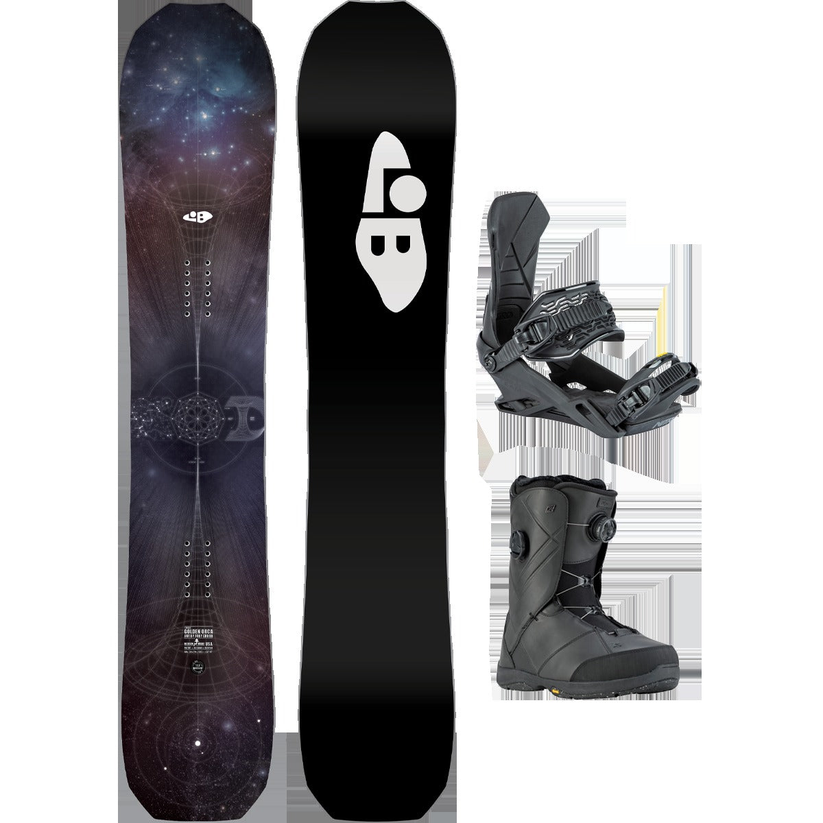 Lib Tech Golden Orca Demo Snowboard Package