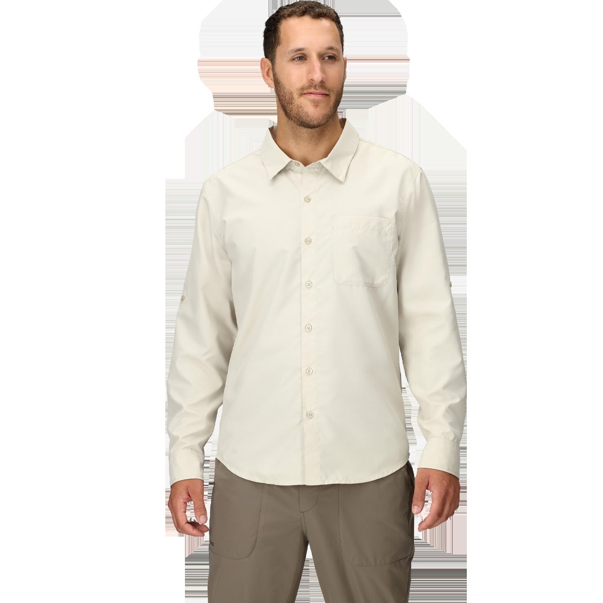 Men's AirExchange UPF 40 Long-Sleeve Collared Shirt