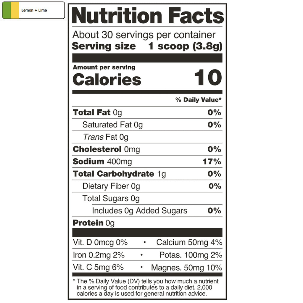 Unsweetened Hydration Sport Drink Mix (30 Servings)