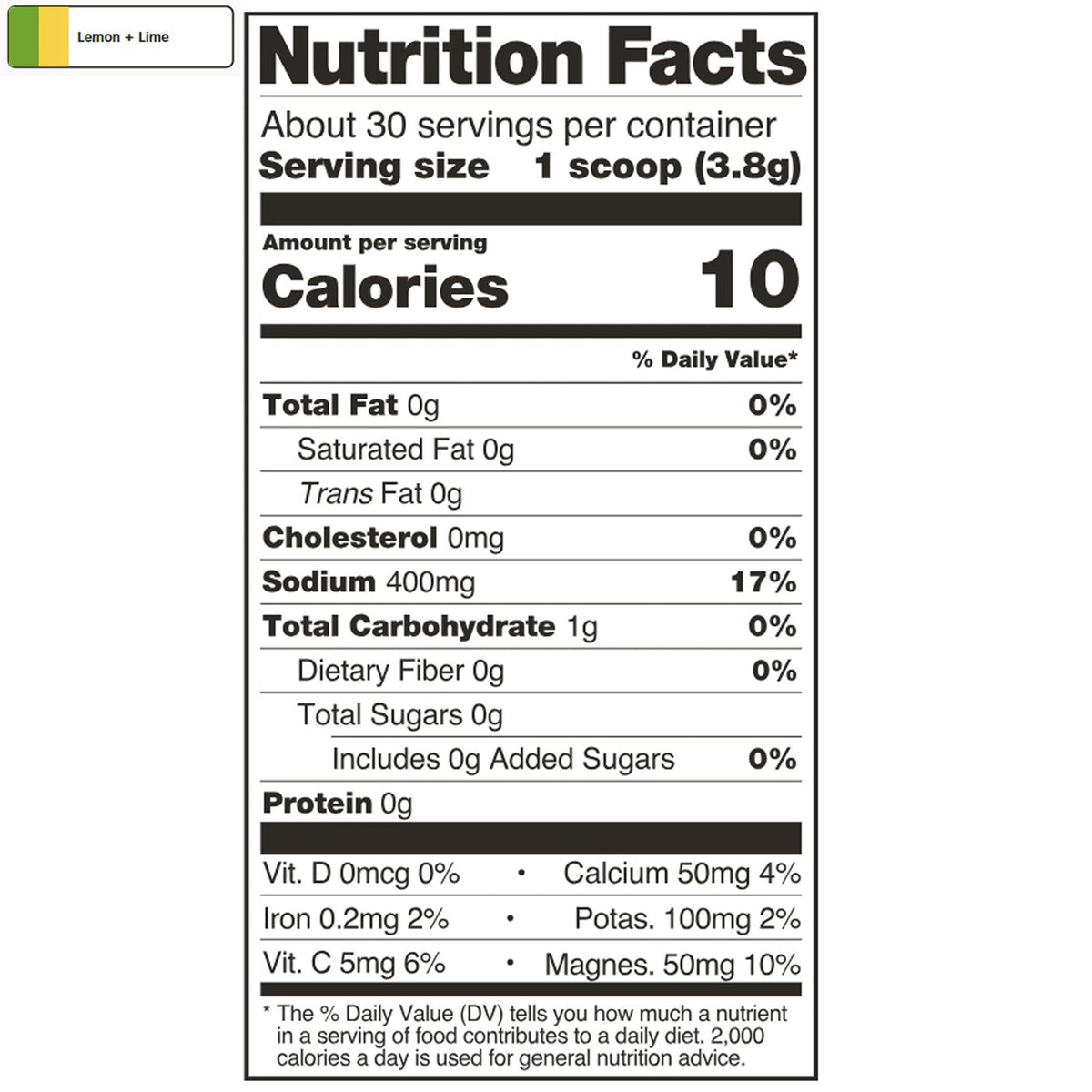 Unsweetened Hydration Sport Drink Mix (30 Servings)