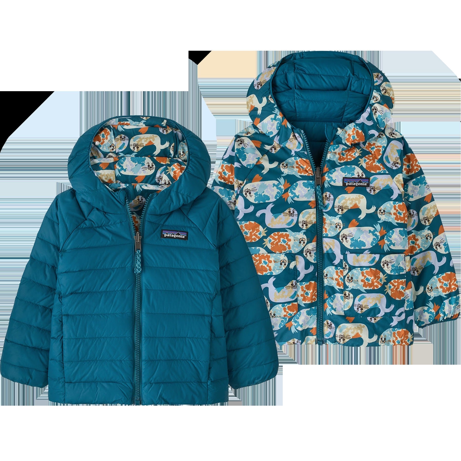 Youth Baby Reversible Down Sweater Hoody
