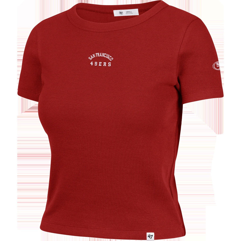 Women's 49ers Spirited Baby Rib Tee