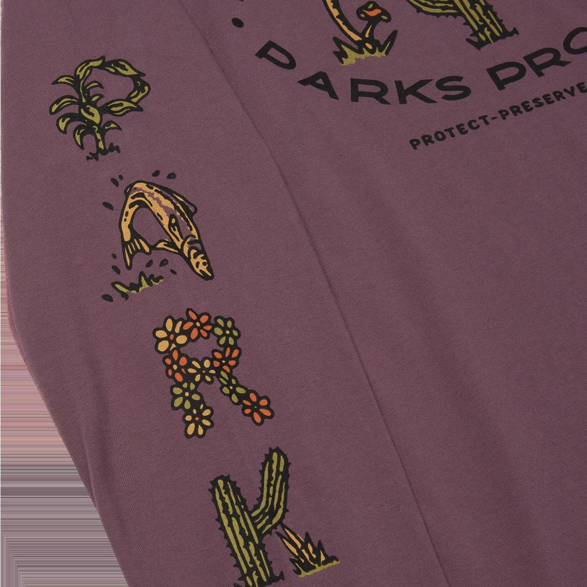Women's 90s Doodle Parks Boxy Long Sleeve Tee