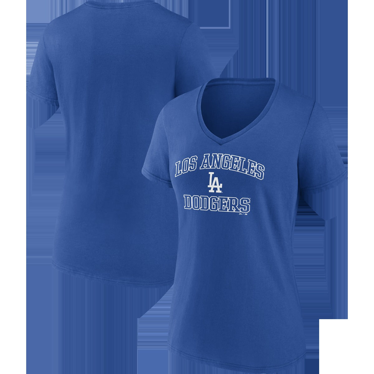 Women's Dodgers Cotton Heart and Soul Short Sleeve