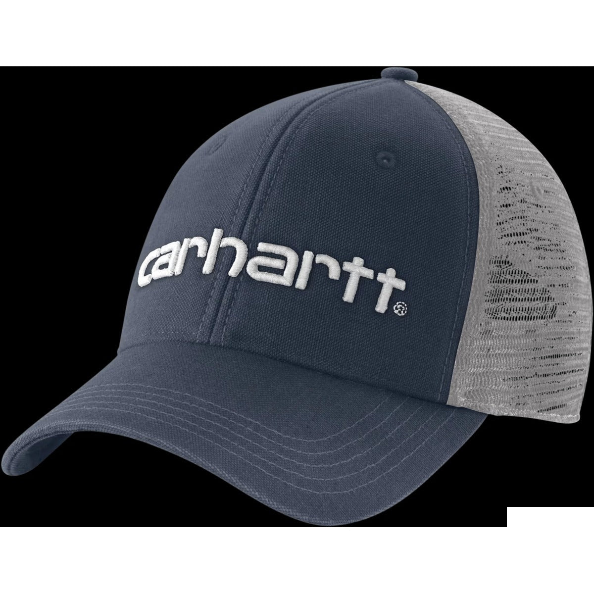 Canvas Mesh-Back Logo Cap