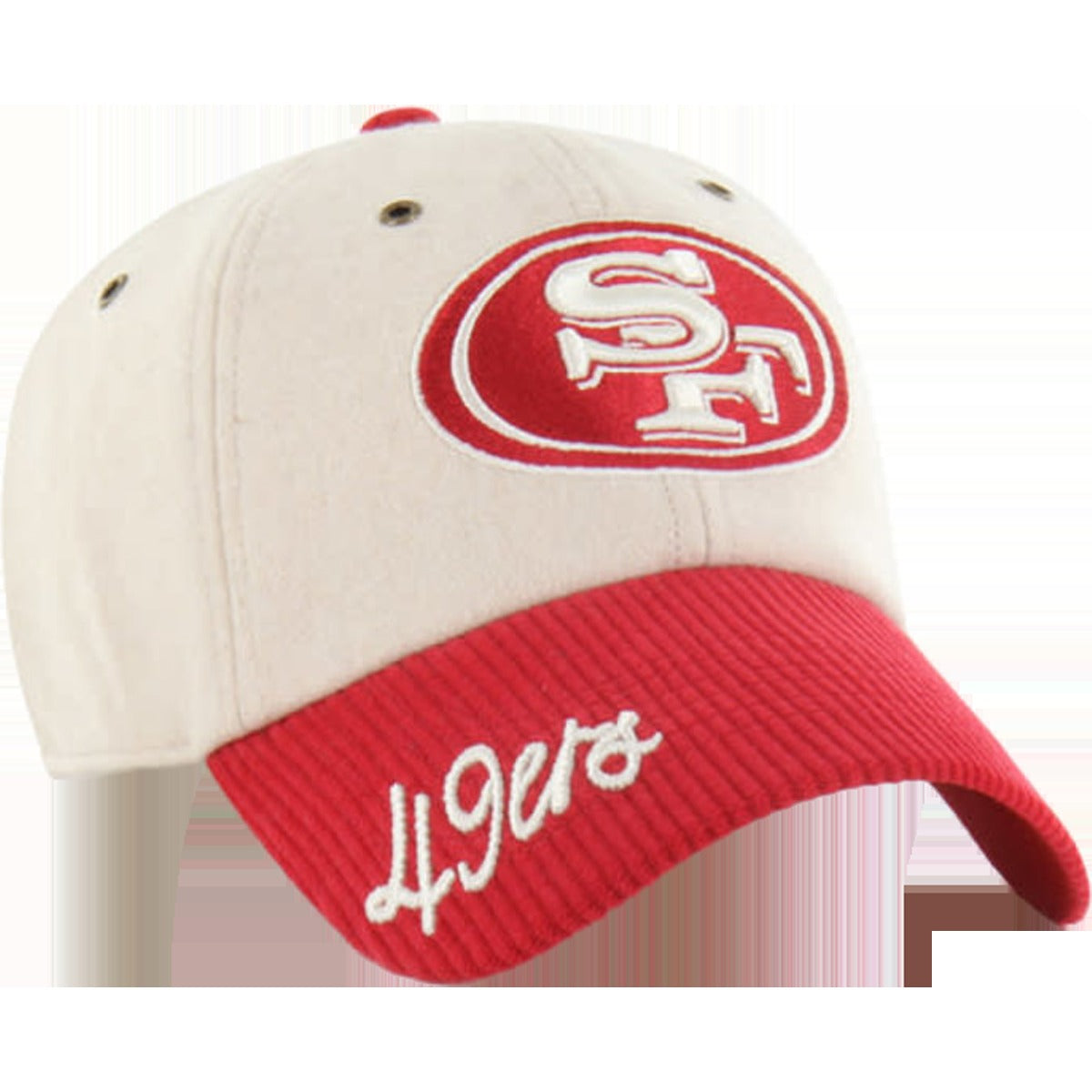 Women's 49ers Rope Script Two Tone 47 Clean Up