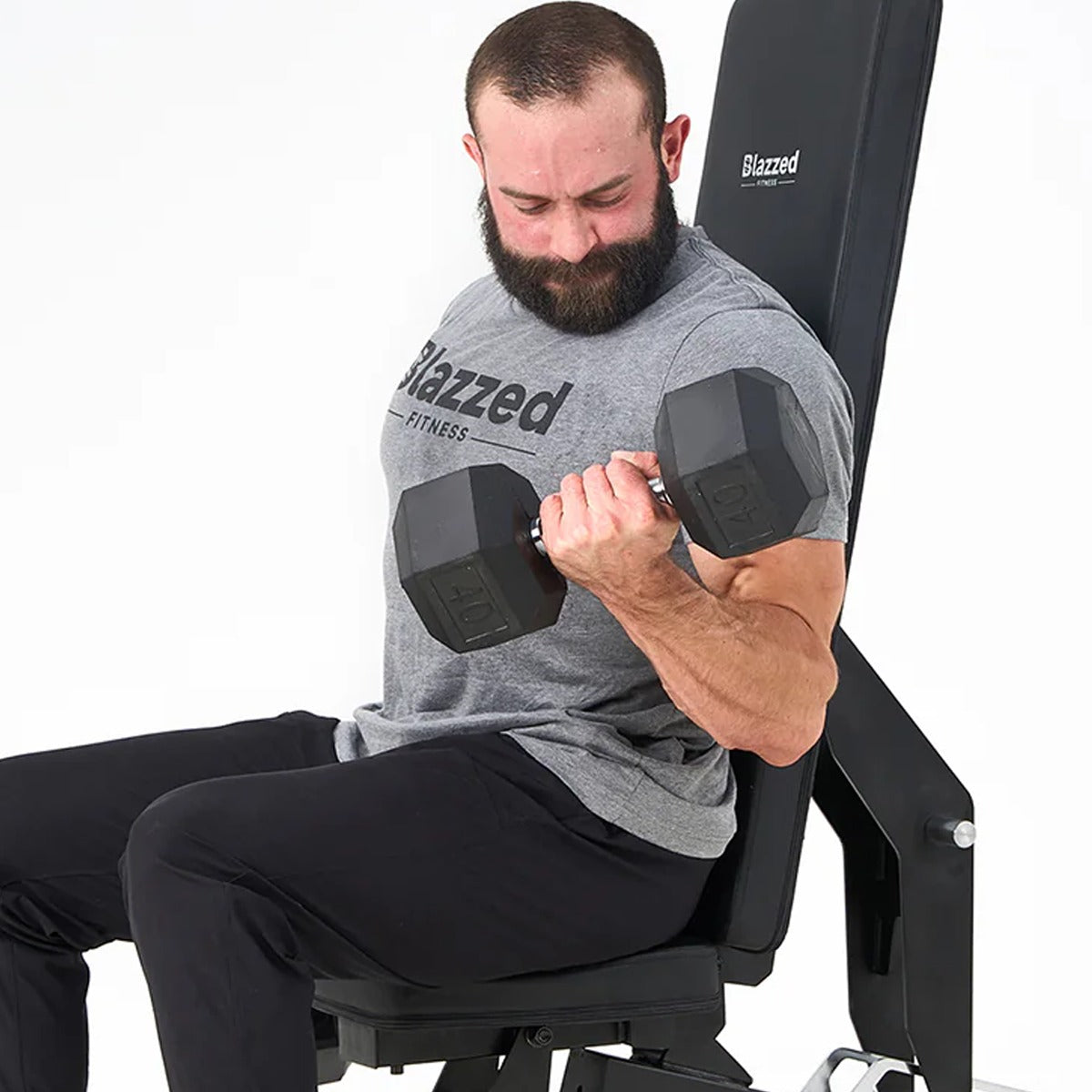 Rubber Hex Dumbbell 30 lb