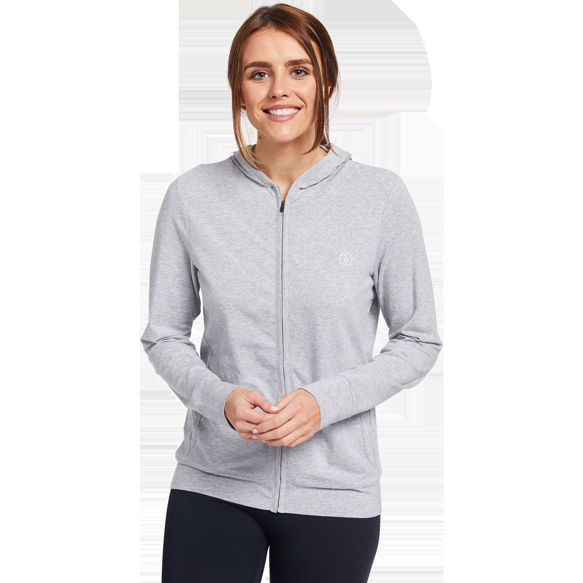 Women's Luxe Hooded Full Zip Top UPF 50+