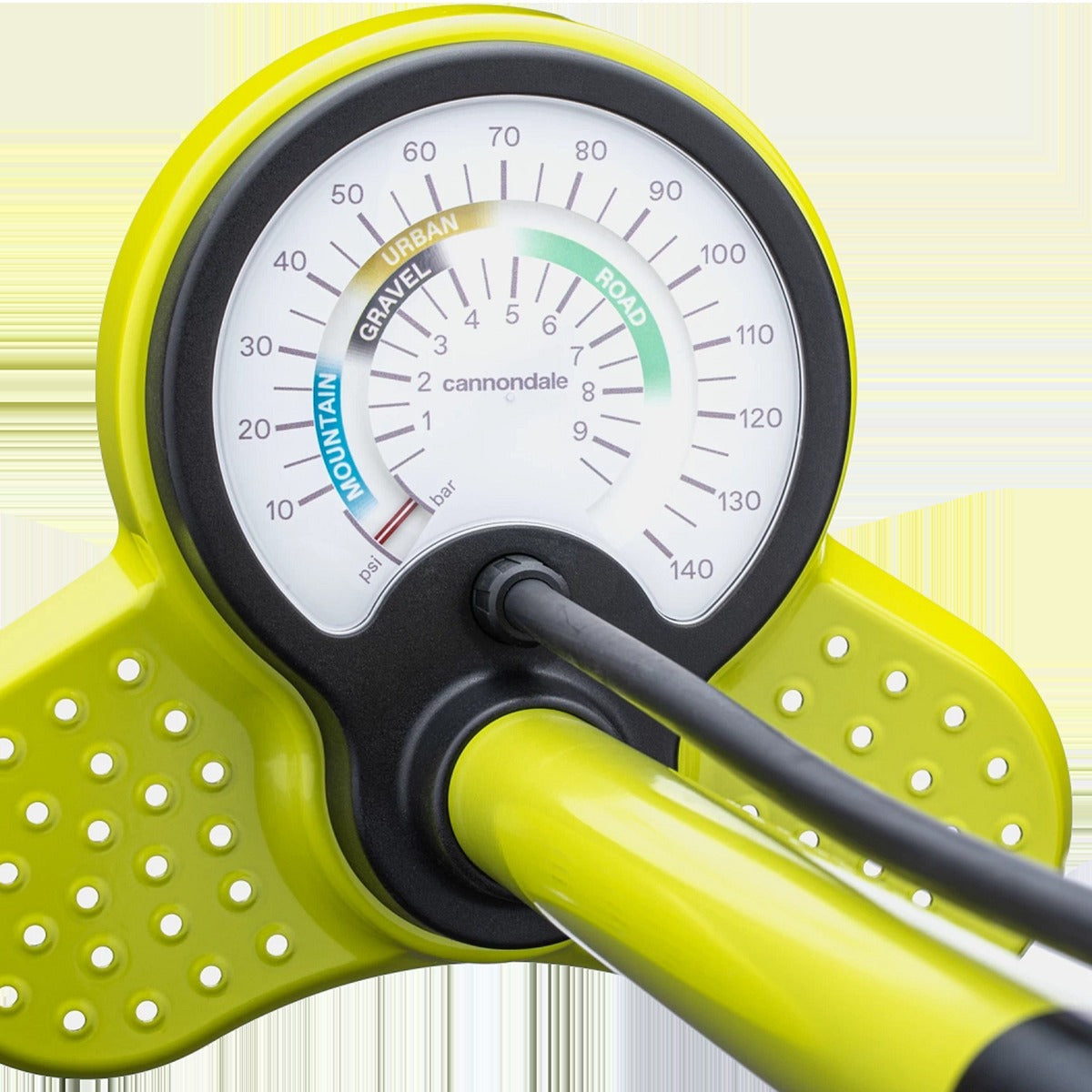 Essential Floor Pump - Highlighter
