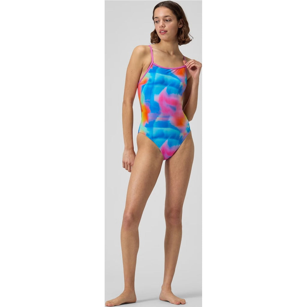 Women's Printed Tri Back One Piece