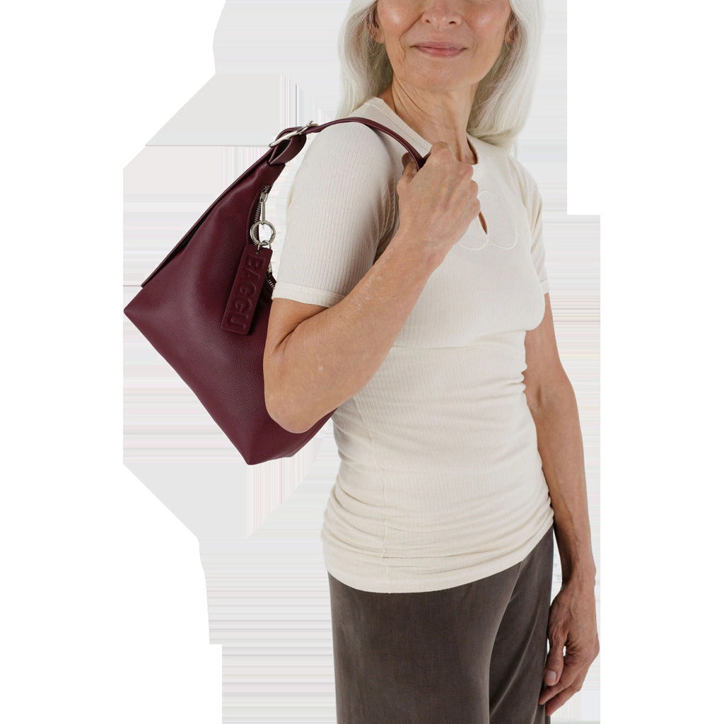 Mini Recycled Leather Shoulder Bag