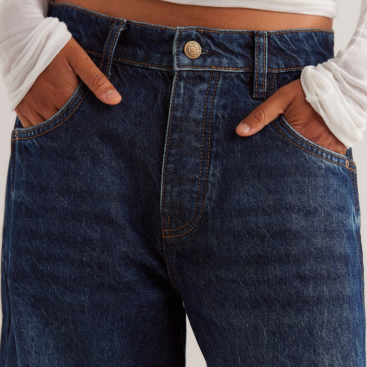 Women's Good Luck Mid Rise Barrel Jeans