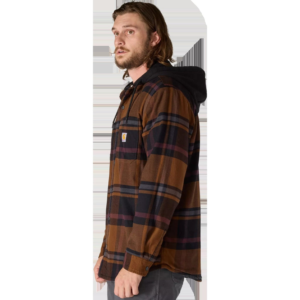 Carhartt Men's Relaxed Fit Flannel Fleece-Lined Shirt Jacket
