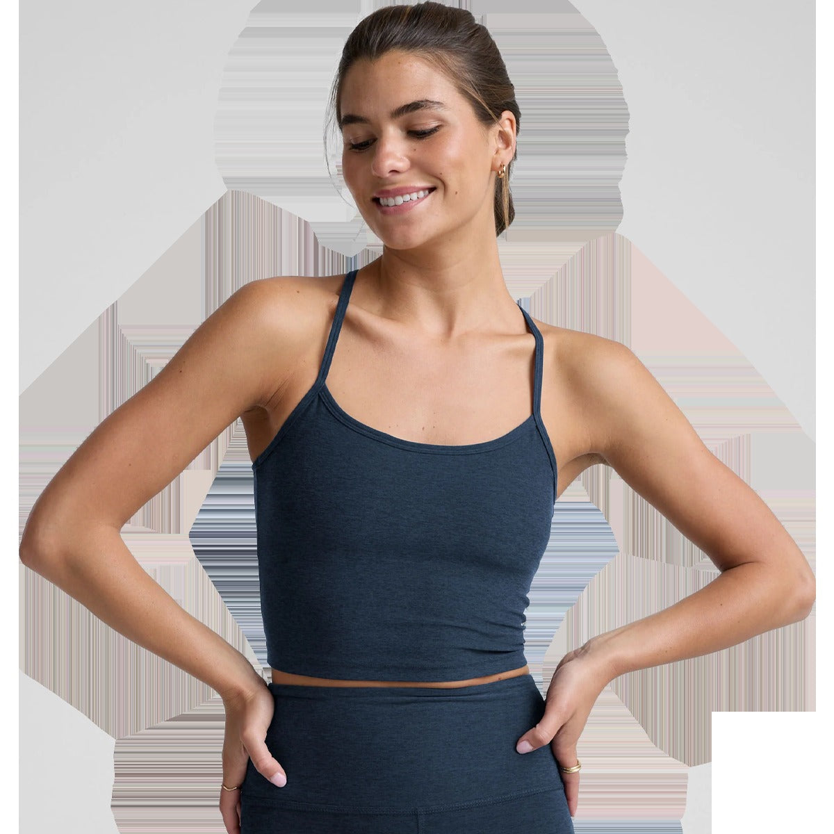 Women's Spacedye Slim Racerback Cropped Tank