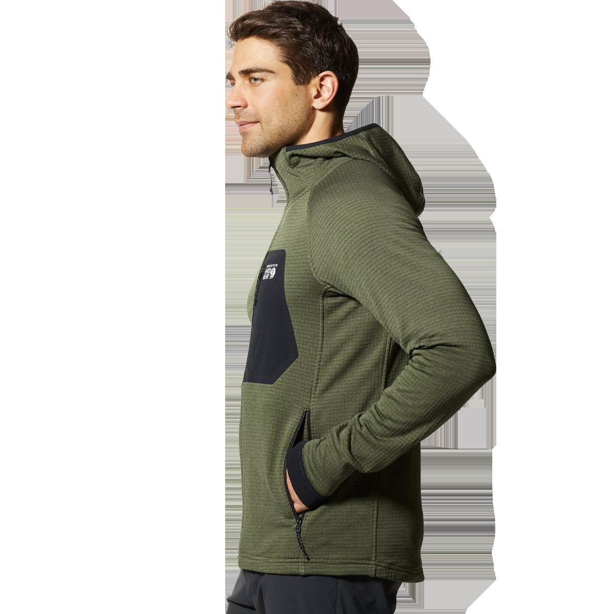 Men's Polartec Power Grid Full Zip Hoody