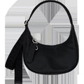 Small Recycled Leather Crescent Bag