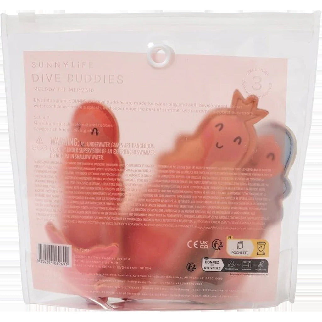 Dive Buddies Melody the Mermaid Set of 3
