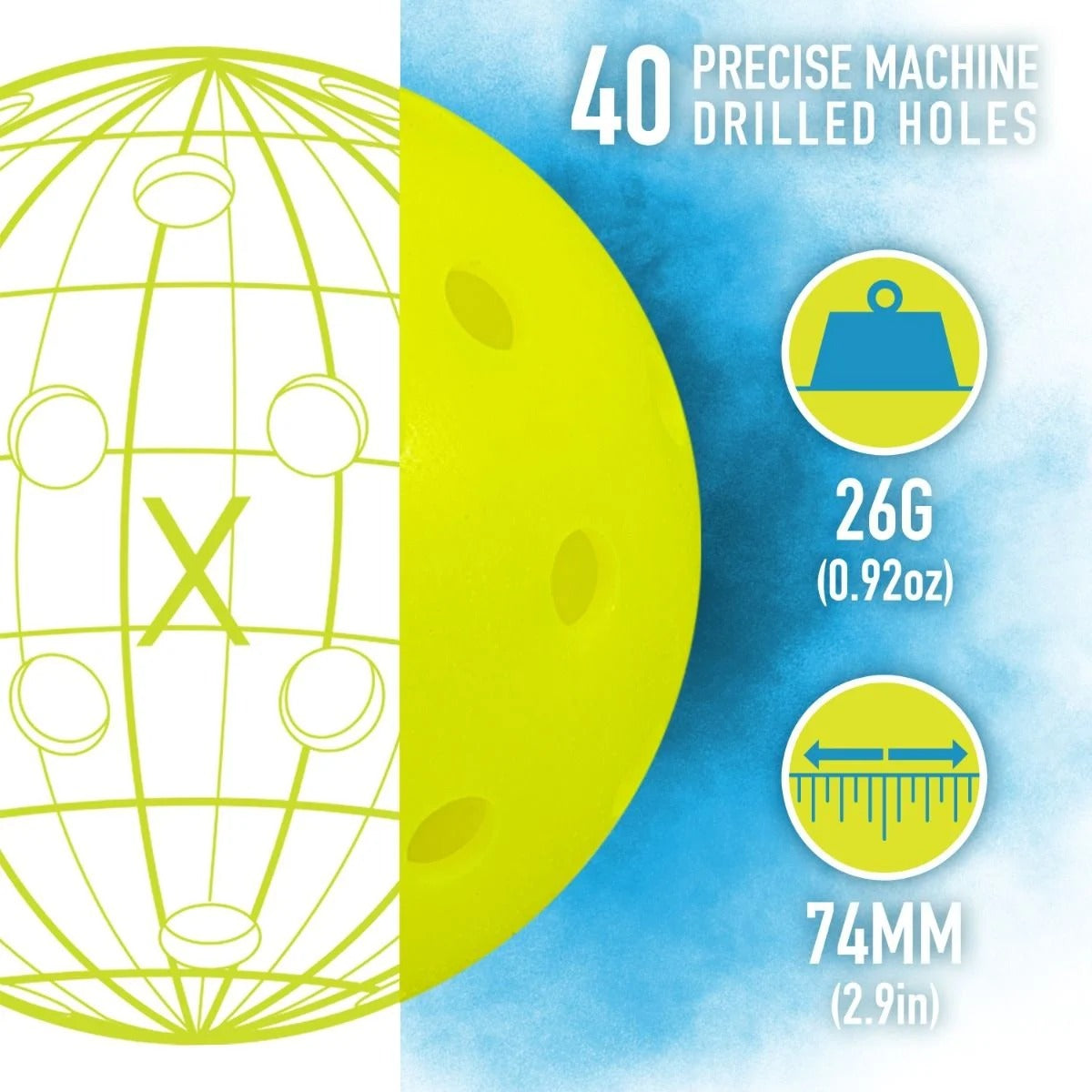 X-40 Outdoor Pickleball (12 Pack)