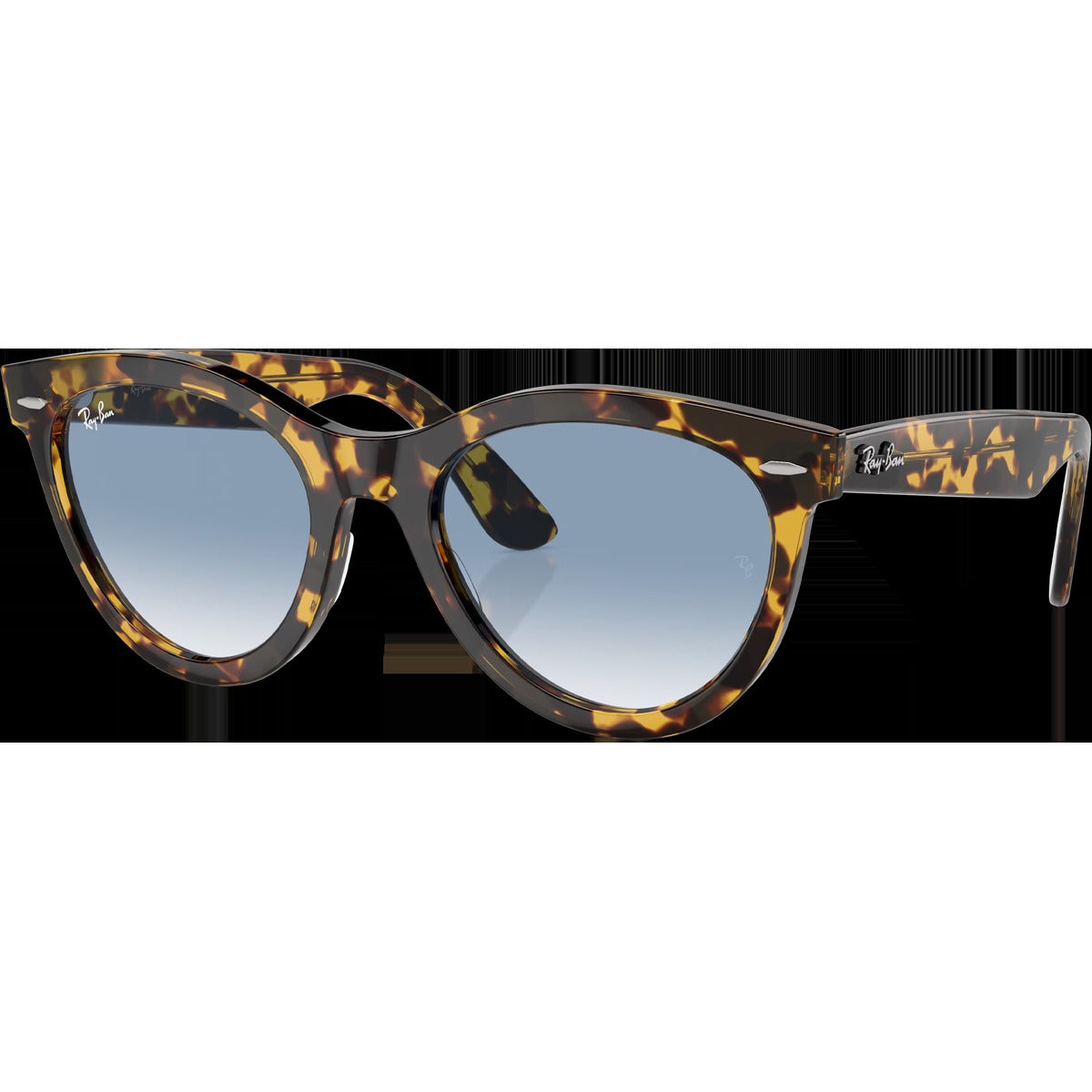 Wayfarer Way - Polished Yellow Havana/Clear & Blue