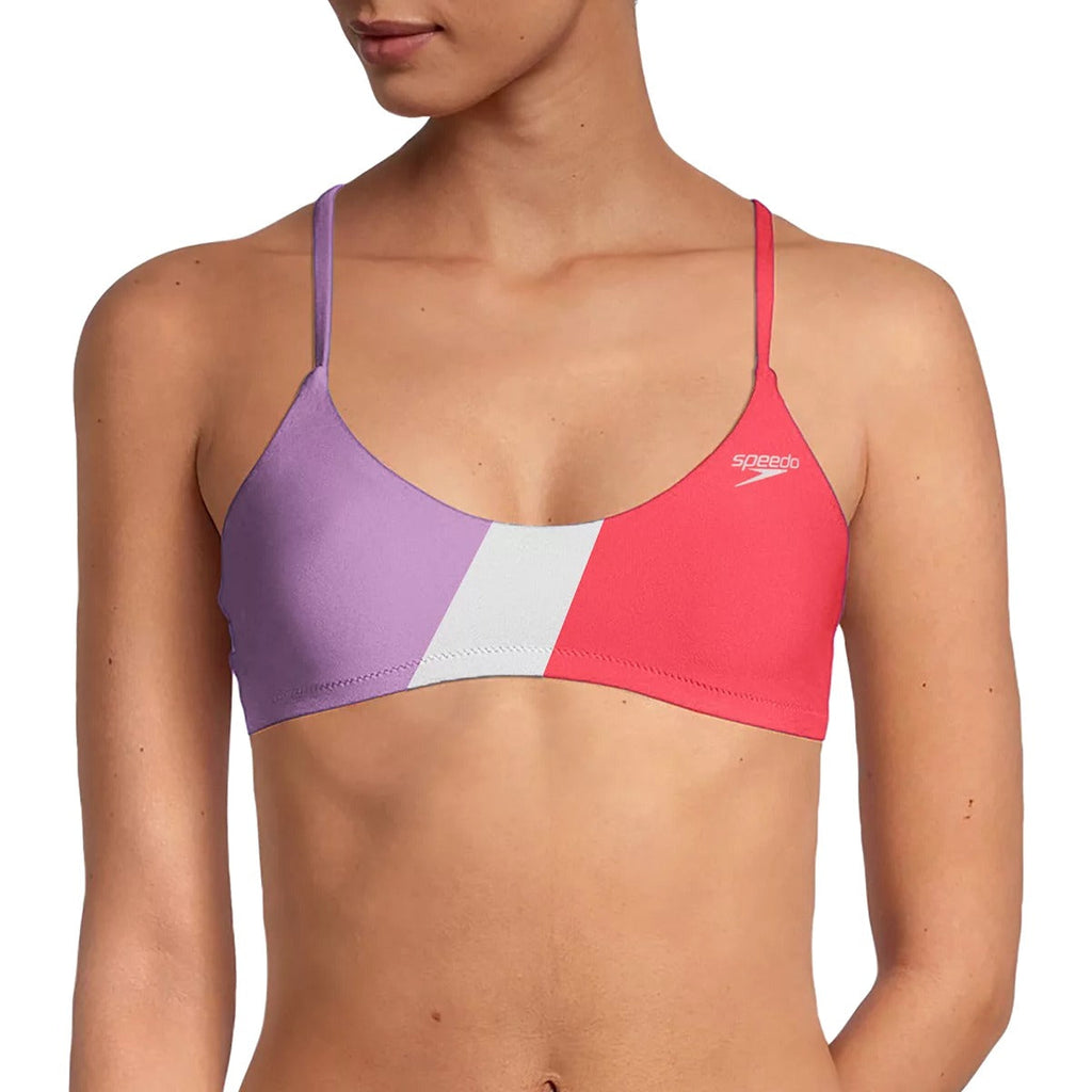 Women's Color Block Tie Back Top