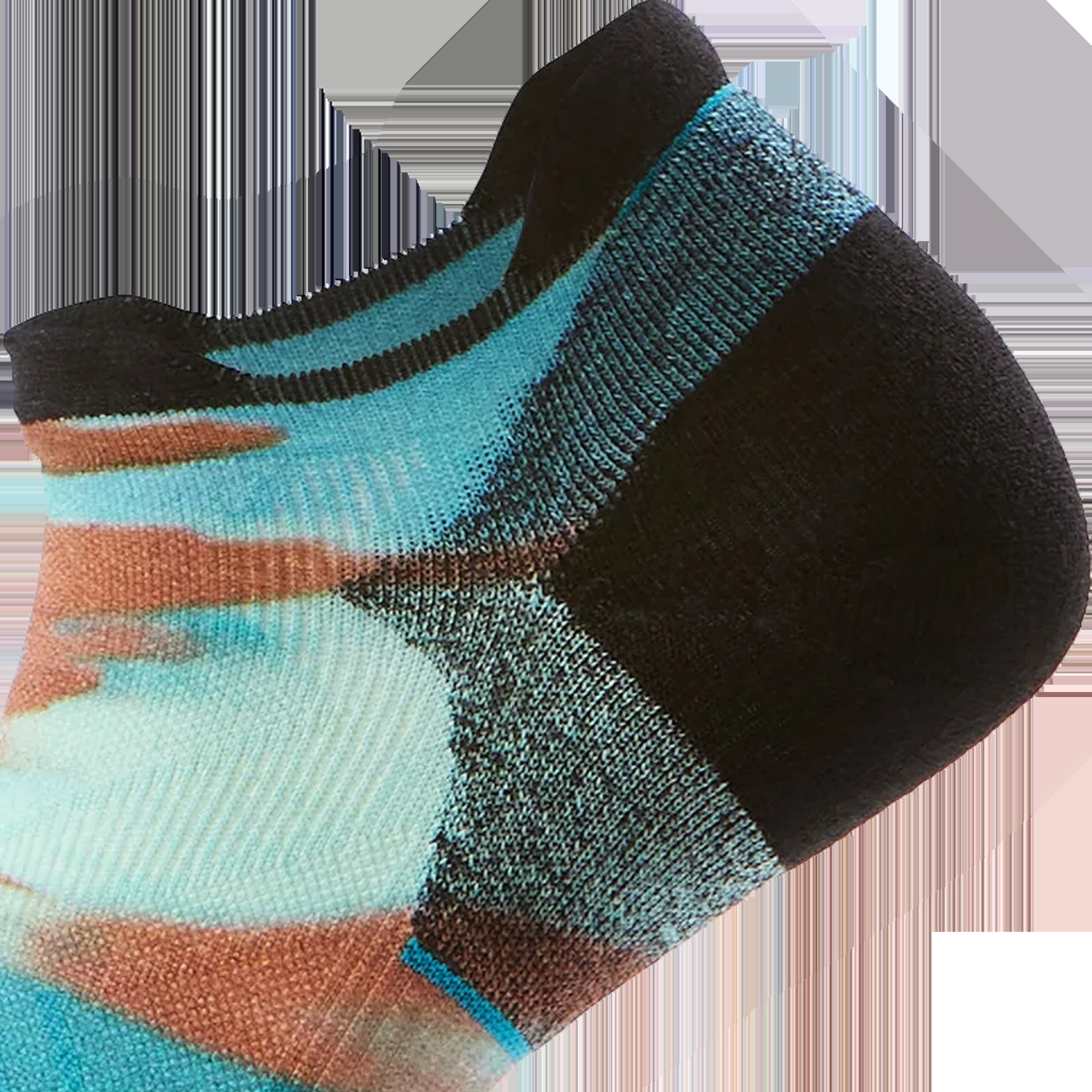 Women's Run Brushed Print Low Ankle Socks