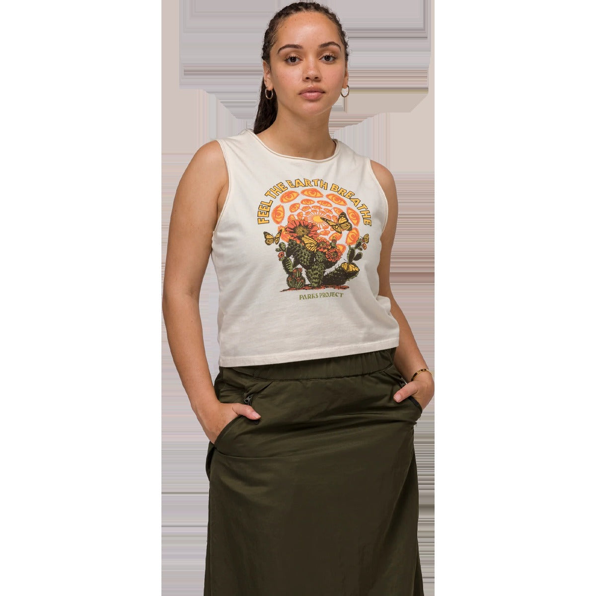 Women's Feel the Earth Breathe Butterfly Tank