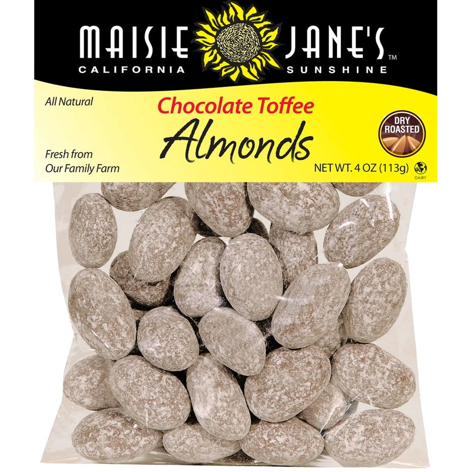 Chocolate Toffee Almonds - 4 oz