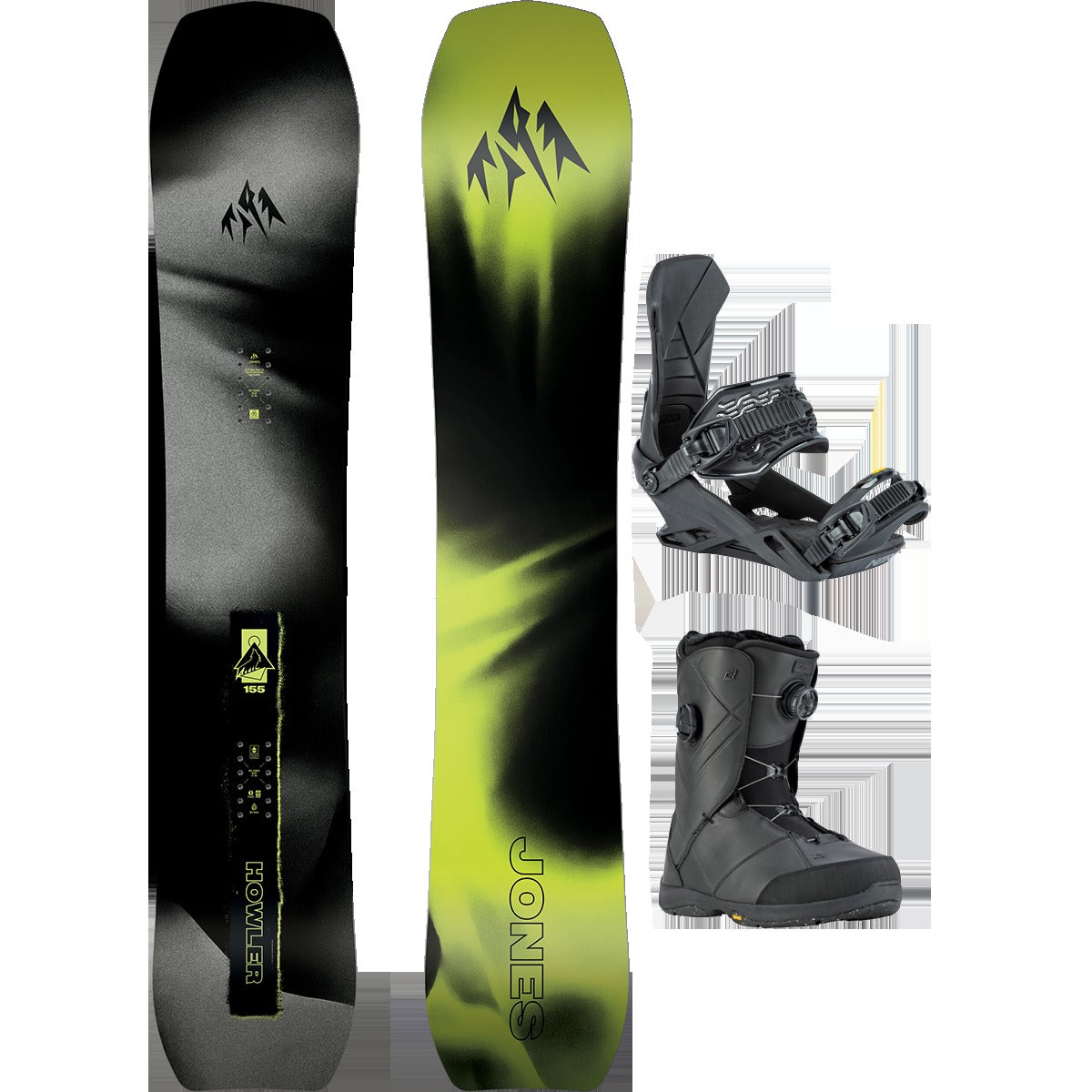 Jones Snowboards Howler Demo Snowboard Package