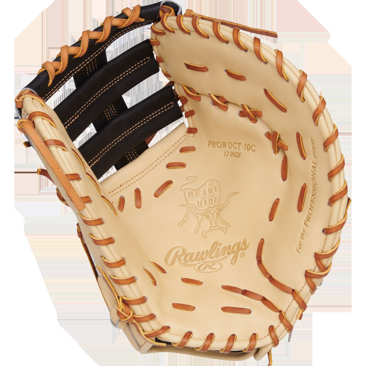 Heart of the Hide First Base Mitt - 13" Single Post Double Bar LHT