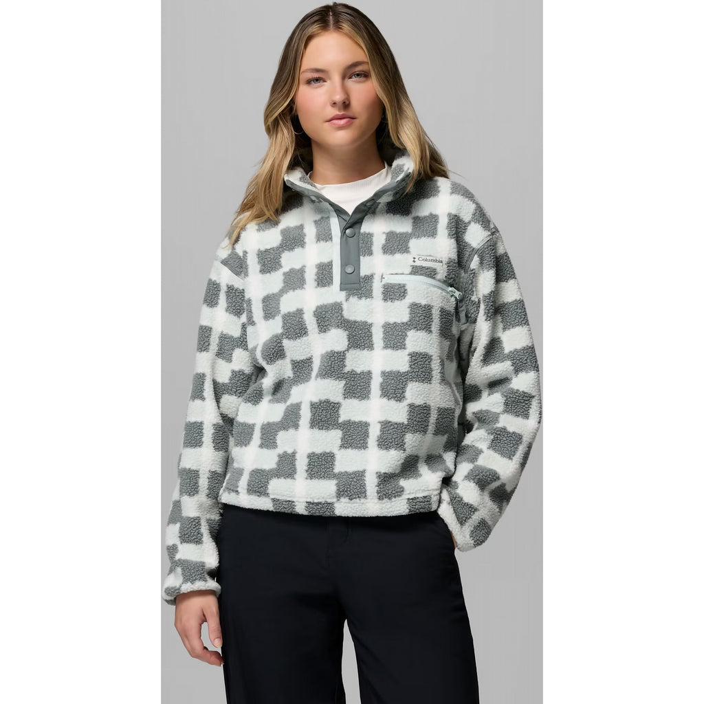Women's Helvetia II Printed Crop 1/2 Snap Pullover