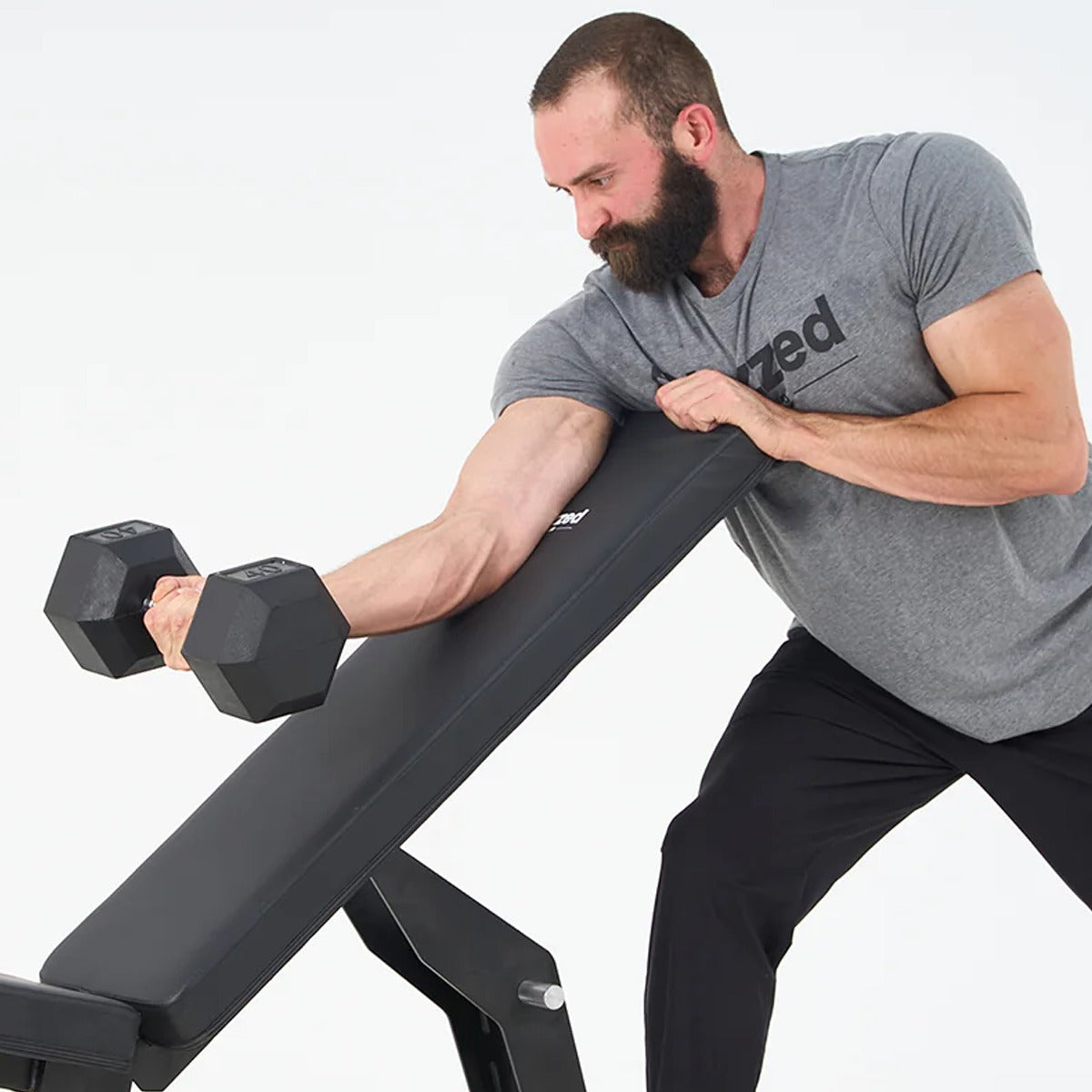 Rubber Hex Dumbbell 8 lb