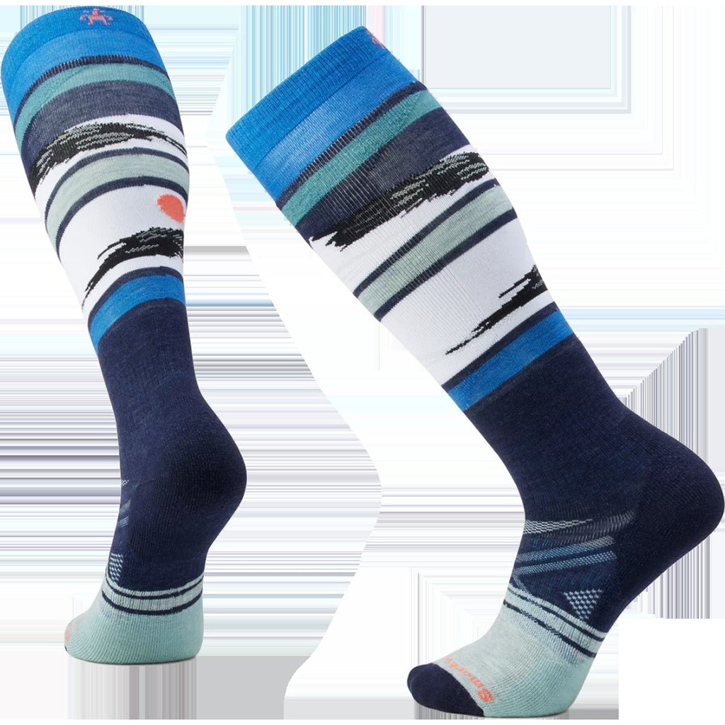 Ski Full Cushion Midnight Pattern Over The Calf Socks