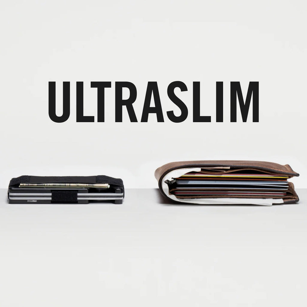 Aluminum Wallet with Cash Strap