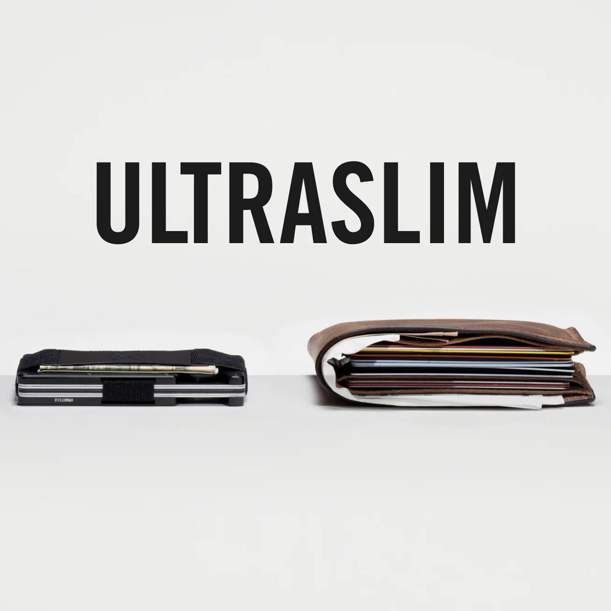 Aluminum Wallet with Cash Strap